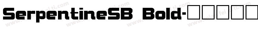 SerpentineSB Bold字体转换